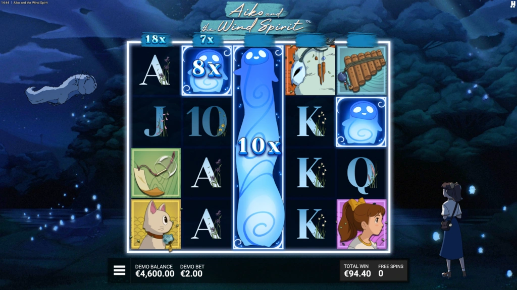 Aiko and the Wind Spirit - Free Spins